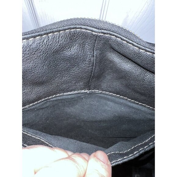 FOSSIL Corey Large Crossbody Bag Black Leather Messenger Bag Purse - Picture 11 of 14